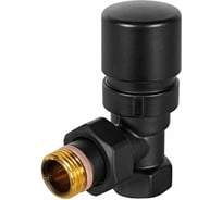 Клапан термостатический STOUT SVTD-0002-000015B Design черный, угловой 1/2 RG00943679B41F