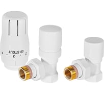 Комплект клапанов термостатических STOUT SVTDK-0002-000015W Design белый, у RG009436799CP7