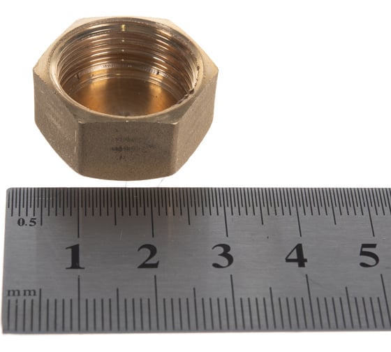 Заглушка латунная 1/2" для трубопровода GENERAL FITTINGS 51098-1/2