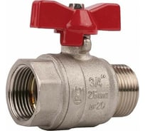 Шаровой полнопроходной кран для трубопровода Зубр 3/4" 51354-N-3/4