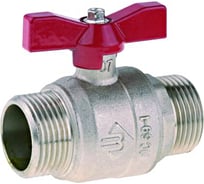 Шаровой полнопроходной кран для трубопровода Зубр 1/2" 51355-N-1/2