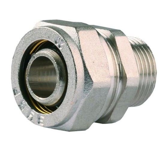 Соединитель (20х2 мм; 1/2"; цанга-штуцер) для трубопровода Зубр 51401-20-1/2 1