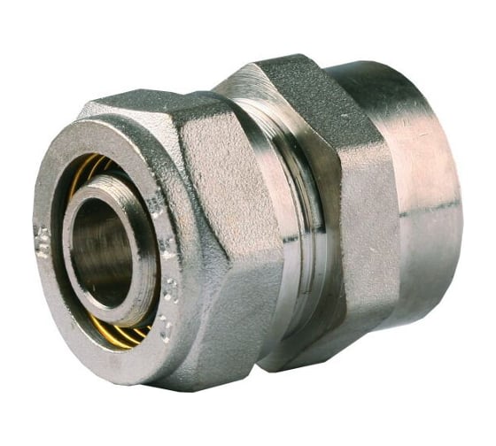 Соединитель (16х2 мм; 1/2"; цанга-гайка) для трубопровода Зубр 51402-16-1/2 1