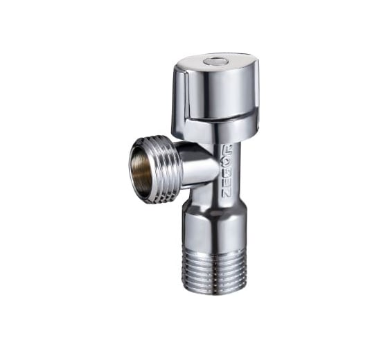 Кран угловой шаровой Zegor 1/2х3/4 для подключения сантехнических приборов, латунный, хром FZ22