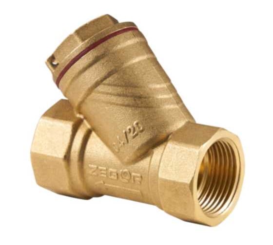 Фильтр косой Zegor 3/4, грубой очистки, латунный G2