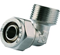 Уголок соединительный (20 мм; 1/2"; цанга-штуцер) для трубопровода Зубр 51409-20-1/2