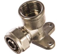 Уголок с креплением к полу (16 мм; 1/2"; цанга-гайка) для трубопровода Зубр 51411-16-1/2