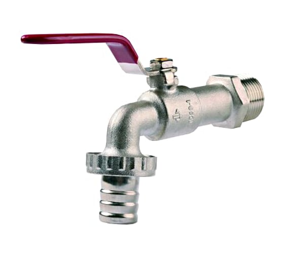 Кран водоразборный (3/4"-3/4") для трубопровода Зубр 51216-3/4-3/4