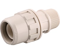 Муфта соединительная "ШиреФит" (20 мм; 1/2") для трубопровода Зубр 51461-20-1/2