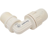 Муфта соединительная угловая Зубр "ШиреФит" 90°, штуцер с гайкой-внешняя резьба, 16 мм-1/2" 51465-16-1/2