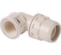 Муфта соединительная угловая "ШиреФит" (16 мм; 1/2") для трубопровода Зубр 51466-16-1/2