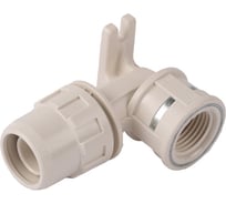 Муфта угловая с креплением "ШиреФит" (16 мм; 1") для трубопровода Зубр 51468-16-1/2