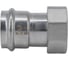 Пресс-соединитель прямой с накидной гайкой нержавеющий NEWKEY AISI304 DN32x35mm (1_1/4x35mm), CF8, PN16 NK-PAN32*35/4 2