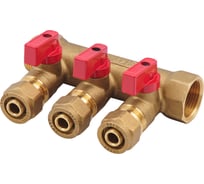 Коллектор с шаровым краном SMT 3/4x16x3 3 выхода 20шт/кор, 1822Н051603R