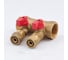 Коллектор с шаровым краном SMT 1x20x2 2 выхода 1833Н102002R 1