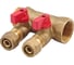 Коллектор с шаровым краном SMT 1x20x2 2 выхода 1833Н102002R 2