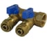 Коллектор с шаровым краном SMT 1x16x2 2 выхода 25шт/кор, 1833Н101602BL 1