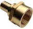 Муфта для PE-X/PE-RT труб аксиальная РОС латунь Дн 25х1 ВР (130-1611) R0345062 1