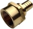 Муфта для PE-X/PE-RT труб аксиальная РОС латунь Дн 25х1 ВР (130-1611) R0345062 3