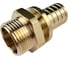Муфта для PE-X/PE-RT труб аксиальная РОС латунь Дн 32х1 НР (130-1247) R0345079 3