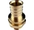 Муфта для PE-X/PE-RT труб аксиальная РОС латунь Дн 32х1 НР (130-1247) R0345079 4