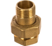 Соединитель латунный (1/2"; гайка/штуцер) для трубопровода GENERAL FITTINGS 51037-G/S-1/2