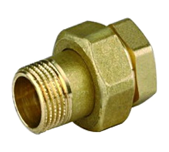 Соединитель латунный (3/4"; гайка/штуцер) для трубопровода GENERAL FITTINGS 51037-G/S-3/4