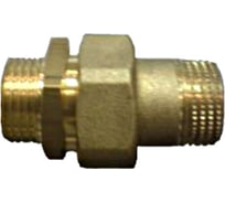 Соединитель латунный (3/4"; штуцер/штуцер) для трубопровода GENERAL FITTINGS 51037-S/S-3/4