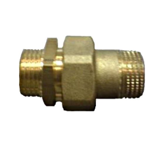 Соединитель латунный (3/4"; штуцер/штуцер) для трубопровода GENERAL FITTINGS 51037-S/S-3/4 1