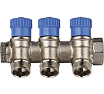 Коллектор с вентилями (вход 3/4"; выходы 1/2") для трубопровода GENERAL FITTINGS 51046-3/4-1/2-CT3