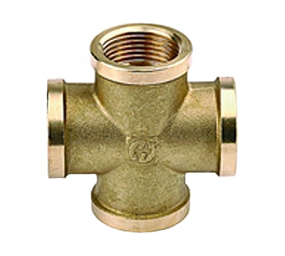 Крестовина (1/2"; г/г/г/г) для трубопровода GENERAL FITTINGS 51049-1/2