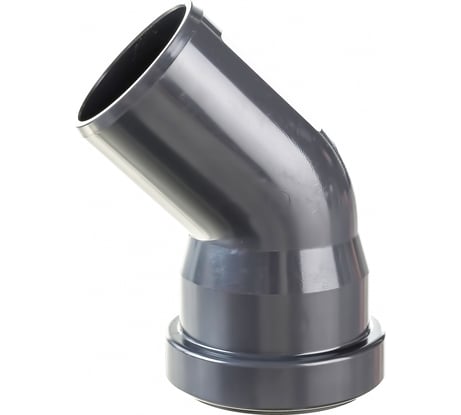 Отвод ХЕМКОР НПВХ внутренняя канализация 50 мм 45 градусов 2391027 0 2066