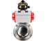 Затвор дисковый DN.ru 304-304-EPDM-2W-T-H Ду65 Ру10 пищ.нерж.сталь,пн.привод, БКВ D050-73731 1