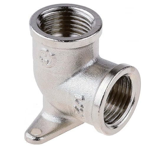 Уголок с креплением (1/2"; гайка/гайка) для трубопровода GENERAL FITTINGS 51075-G/G-1/2