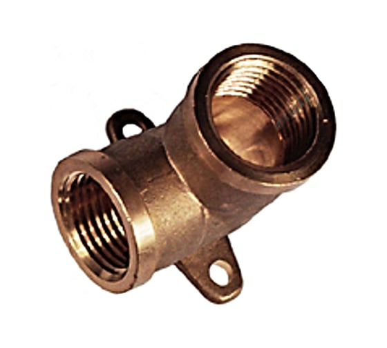 Уголок с креплением (1/2"; гайка/гайка) для трубопровода GENERAL FITTINGS 51076-G/G-1/2