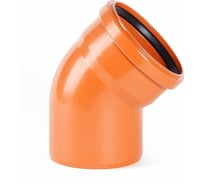 Отвод наружной канализации ХЕМКОР 110 мм 60 градусов 2481154 0 9557