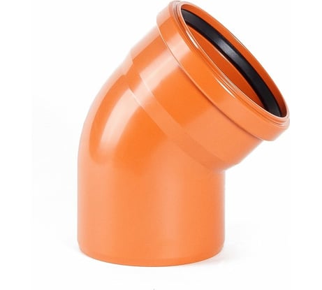 Отвод наружной канализации ХЕМКОР 110 мм 67 градусов 2481154 0 9557 09557
