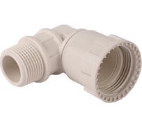 Переходник угловой "ШиреФит" (20 мм; 1/2") для трубопровода Зубр 51485-20-1/2