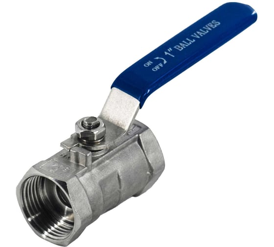 Кран шаровый NEWKEY муфтовый стандартнопроходной нержавеющий 1PC AISI304 DN25 1 PN64 NK-BMG25/4