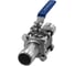 Кран шаровый NEWKEY приварной трехсоставной нержавеющий 3PC AISI316 DN32 1-1/4 PN40 NK-BE32/6 3