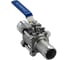 Кран шаровый NEWKEY приварной трехсоставной нержавеющий 3PC AISI316 DN32 1-1/4 PN40 NK-BE32/6 5