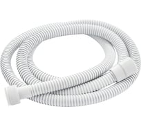 Шланг душевой GFmark 1/2 1,5 м белого цвета, металлический рифлённый 3775