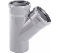 Тройник ХЕМКОР НПВХ внутренняя канализация 110110 мм 87 градусов 2391026 0 3495