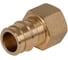 Муфта для PE-X труб РОС радиальная латунь, Дн 25х1/2 ВР 127-8472 1