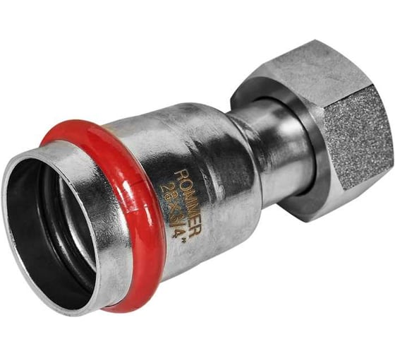 Переходник с накидной гайкой ROMMER RSS-1026-002834 ВПр-ВР, 28х3/4, из нержавеющей стали прессовой PEE9H4CCV8OHRU