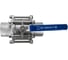 Кран шаровый NEWKEY приварной трехсоставной нержавеющий (3PC), AISI316 DN 100 (4), (CF8M), PN16 NK-BE100/6 2