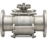 Кран шаровый NEWKEY фланцевый под привод нержавеющий (3PC), AISI304 DN 125 (5), (CF8), PN16 NK-BFp125/4 3