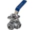 Кран шаровый NEWKEY трехходовой (L-тип) нержавеющий, AISI316 DN10 (3/8), (CF8M), PN64 NK-BTl10/6 1