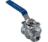 Кран шаровый NEWKEY трехходовой (L-тип) нержавеющий, AISI316 DN10 (3/8), (CF8M), PN64 NK-BTl10/6 3