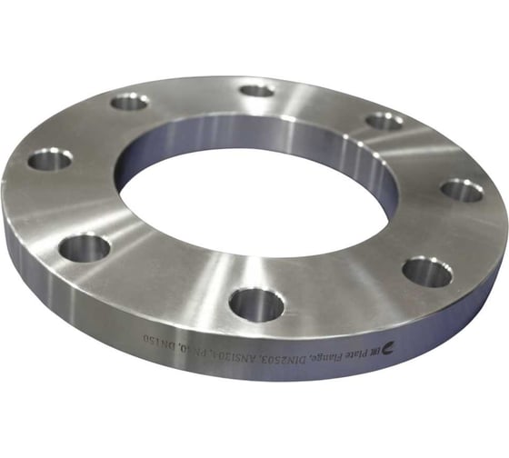 Фланец плоский NEWKEY DIN2503 нержавеющий, AISI304 DN 150 (6), (CF8), РN40 NK-FDh150/4
